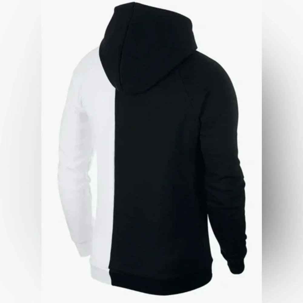 Preowned- Men’s Air Jordan Legacy II Pull Over Concord Black &White Hoodie -Sz M